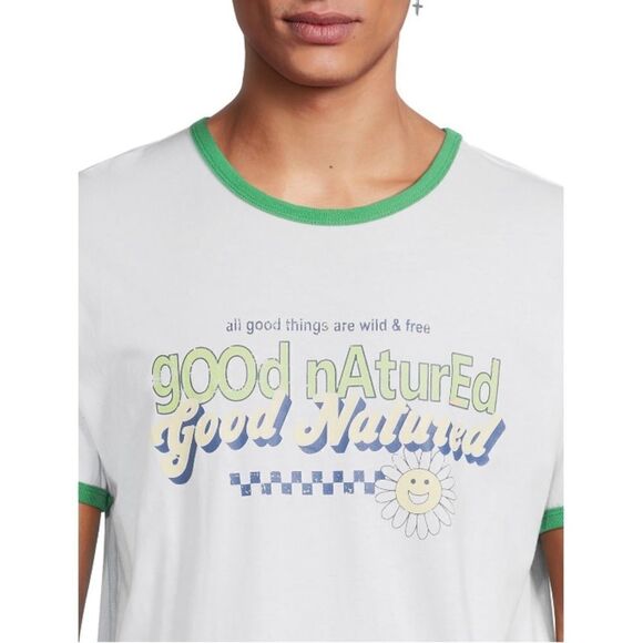 Men’s Graphic Ringer Retro Cotton T-Shirt Size S - Picture 8 of 8